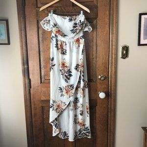 NWT Tiger Mist Sunkissed Floral Strapless Maxi Dress X-Small